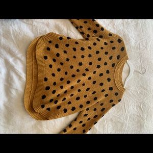 Madewell Painted Spots Pullover Sweater